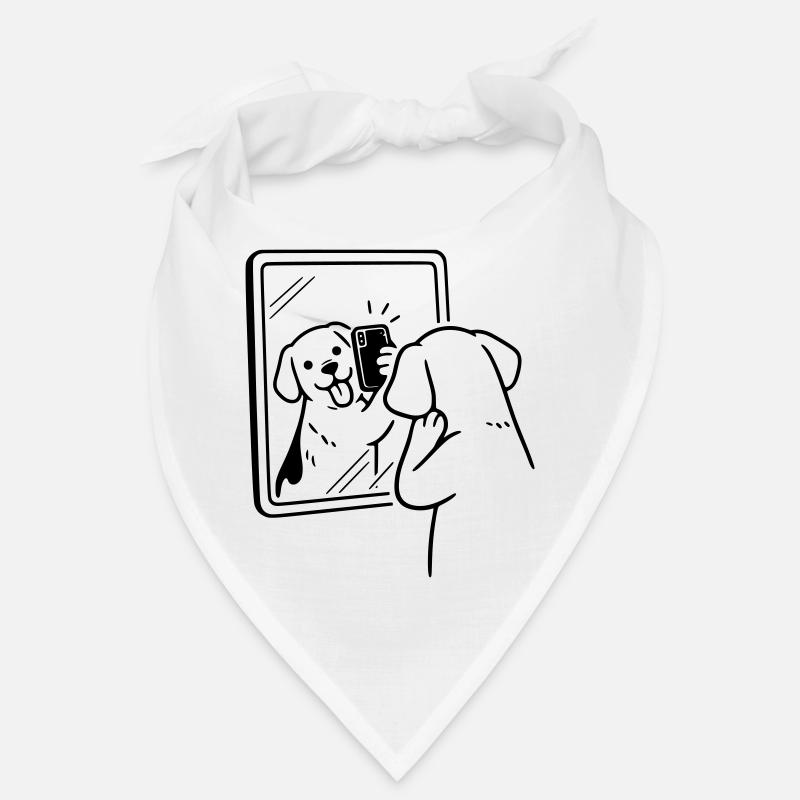 Selfie Dog Dog Bandana
