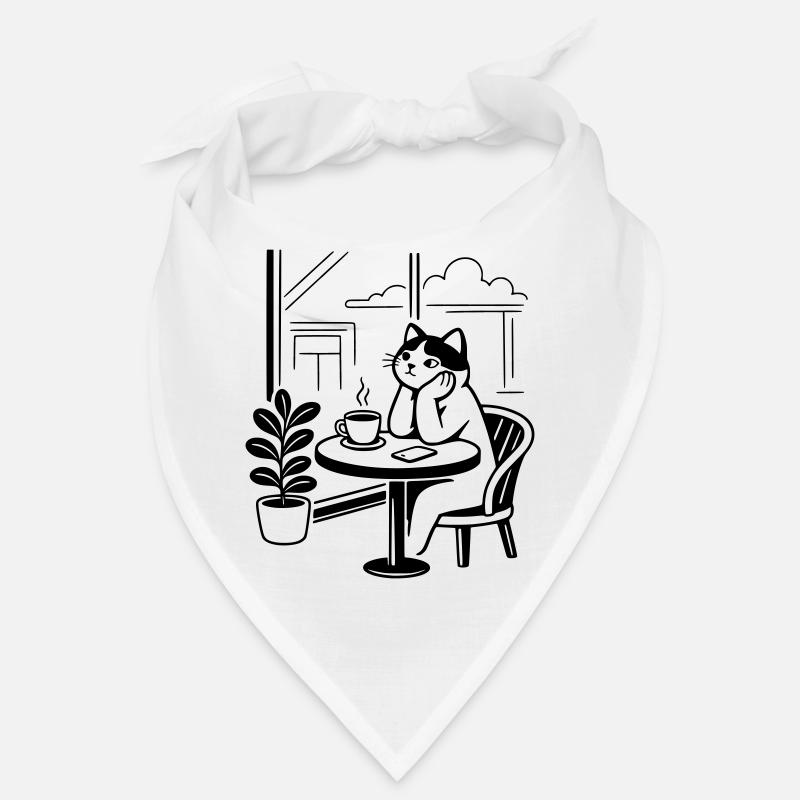Café des chats attentionné Bandana