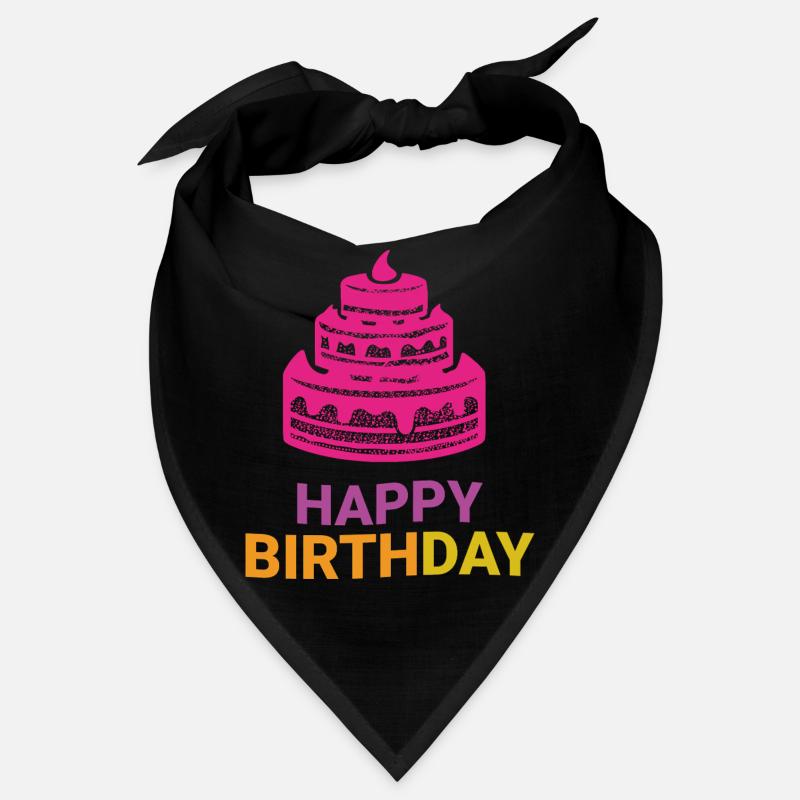 Emblème du gâteau d’anniversaire en couches Bandana