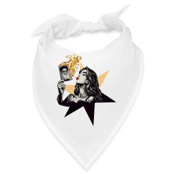 Frau Feuer 1 - Bandana - Weiß - Vorne