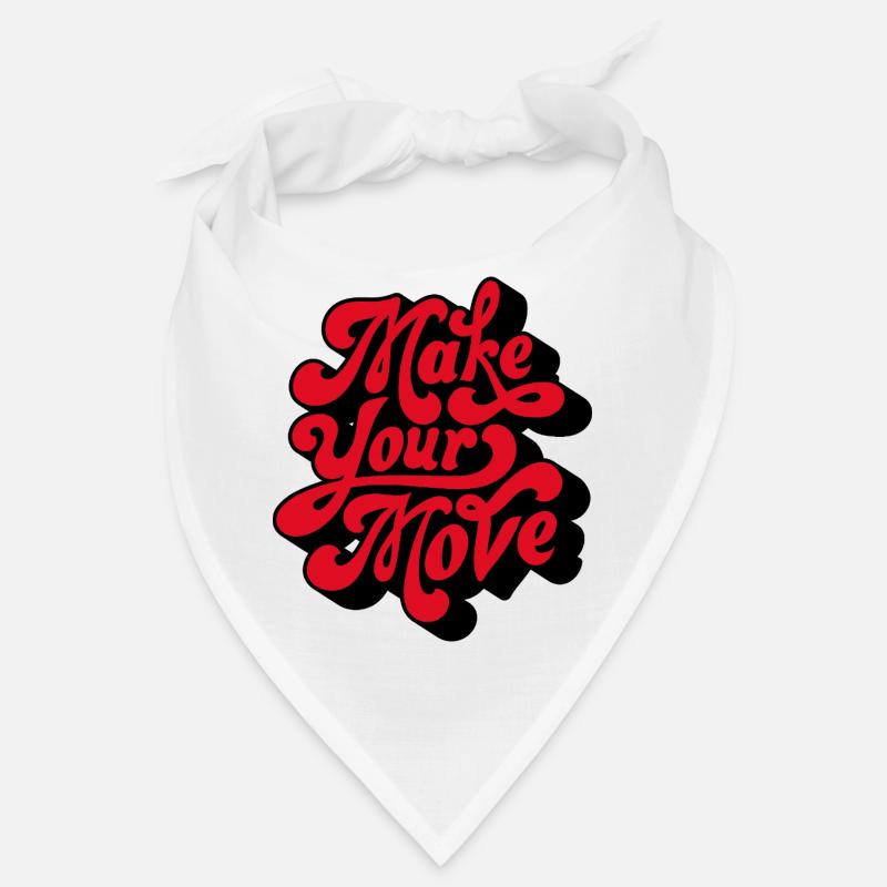 Make Your Love Retro Script Bandana