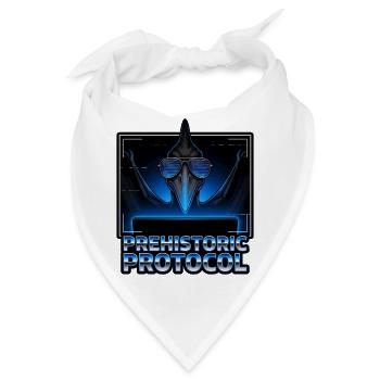 Vorzeitliches Protokoll Neon - Bandana - Weiß - Vorne