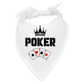 Poker Karten - Bandana - Weiß - Vorne