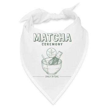 Matcha Ceremony Daily Ritual Green Tea Matcha - Bandana - Weiß - Vorne