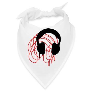 Kopfhörer - Bandana - Weiß - Vorne