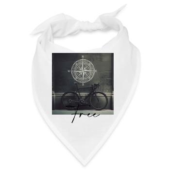 Fahrrad - Bandana - Weiß - Vorne