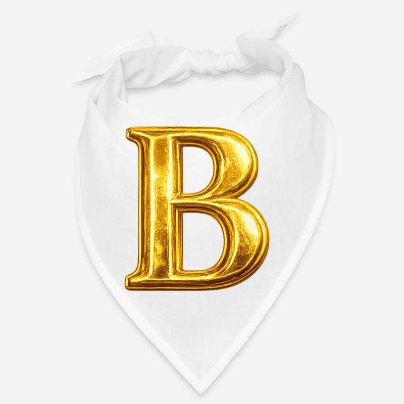 Monogramme « B » doré Bandana