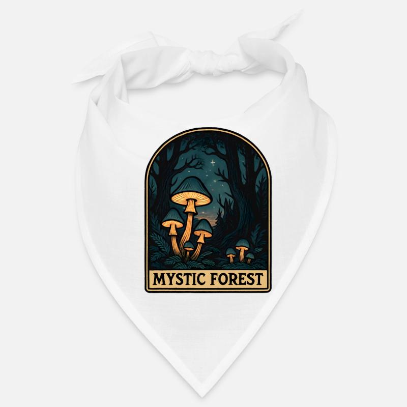 Mystic Forest Mushroom Magic Bandana