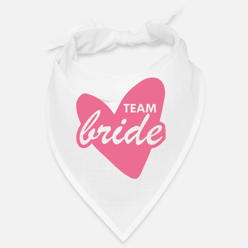 Team Bride Herz Logo Pink Bandana