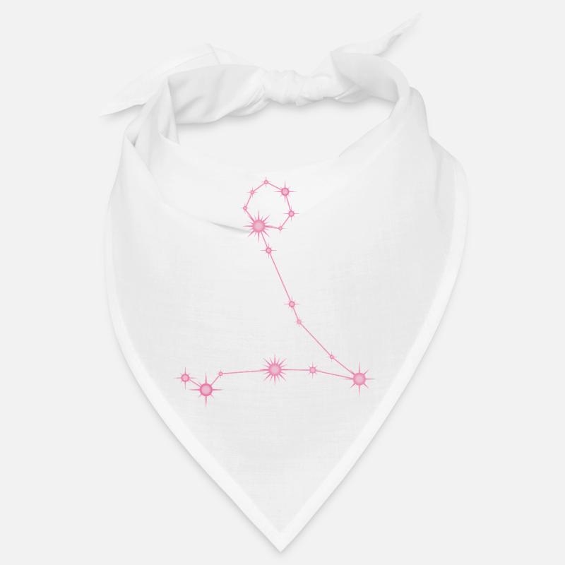 Fischestern Sternbild Sternzeichen Pastellrosa Bandana