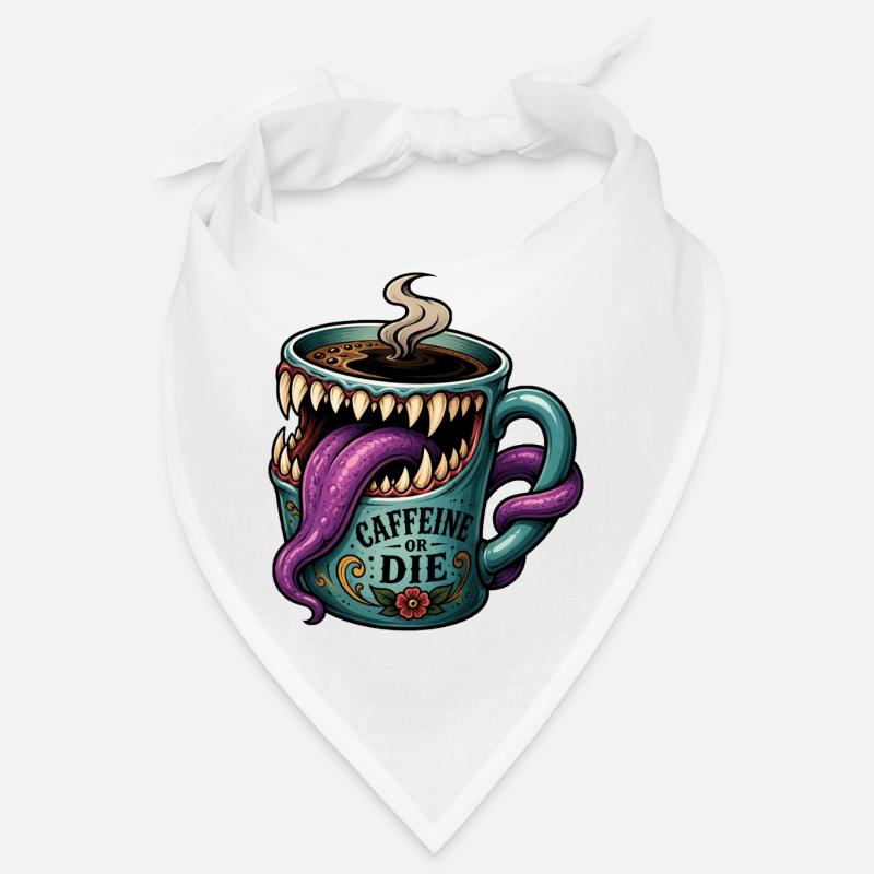 Monster Mimic Coffee Caffeine Humor Mug Bandana