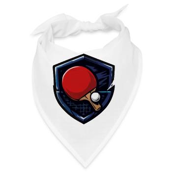 Tischtennis Shield mit Ball - Bandana - Weiß - Vorne
