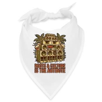 Antidote Is Roots - Bandana - Weiß - Vorne