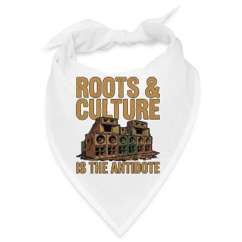 Roots Is The Antidote - Bandana - Weiß - Vorne