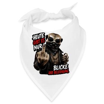 Blicke und Beleidigung - Bandana - Weiß - Vorne