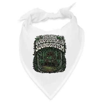 Soundsystem Is The Only Good - Bandana - Weiß - Vorne