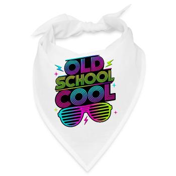 Old School Cool 80's Costume 80er Jahre - Bandana - Weiß - Vorne