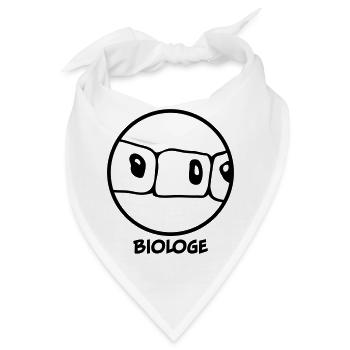 Biologe - Bandana - Weiß - Vorne