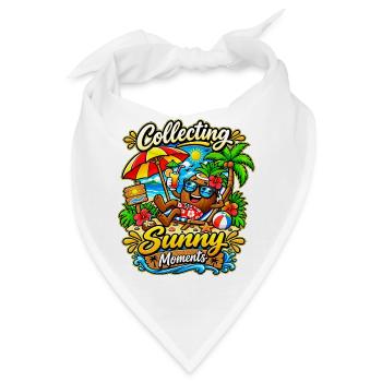 Coole Kokosnuss - Bandana - Weiß - Vorne