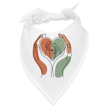Liebevolle Altenpflege - Bandana - Weiß - Vorne
