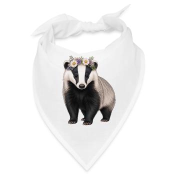 Dachs - Bandana - Weiß - Vorne