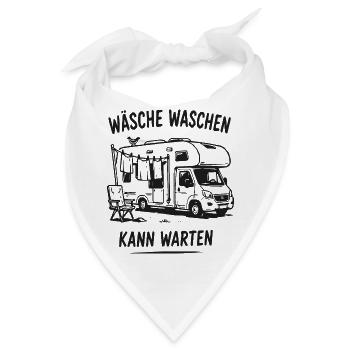 Wäsche Waschen Kann Warten – Wohnmobil - Bandana - Weiß - Vorne