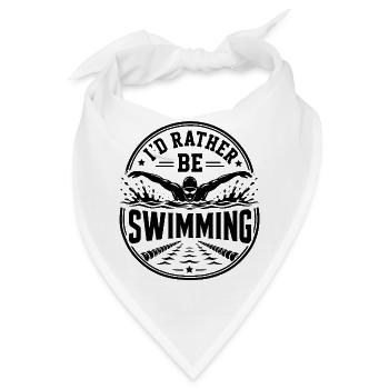 Schwimmer schwimmen Pool-fun Schwimm - Bandana - Weiß - Vorne