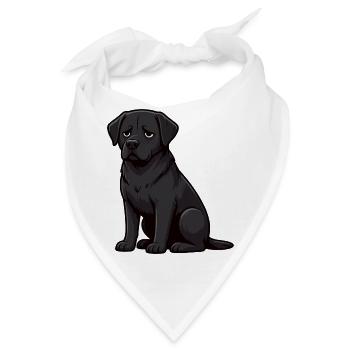Labrador Labradorbesitzer Labradorliebhaber Labbi - Bandana - Weiß - Vorne