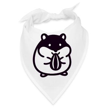 Suesser Hamster Icon - Bandana - Weiß - Vorne