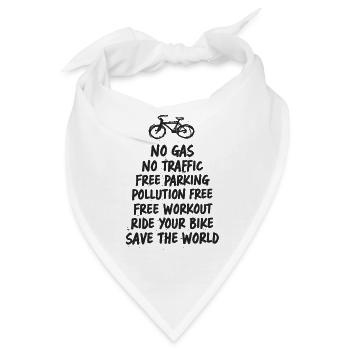 Safe the world - Bandana - Weiß - Vorne