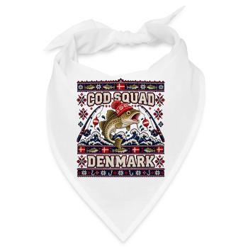 Ugly Christmas Cod Squad Denmark Fischdesign - Bandana - Weiß - Vorne