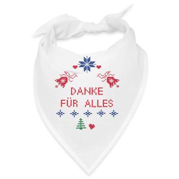 Danke für Alles - Bandana - Weiß - Vorne