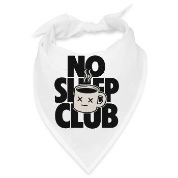 No Sleep Club – Müde Kaffeetasse - Bandana - Weiß - Vorne
