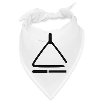 Triangle - Bandana - Weiß - Vorne