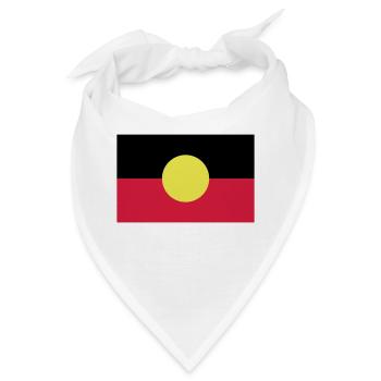 Fahne Flagge Aborigines - Bandana - Weiß - Vorne
