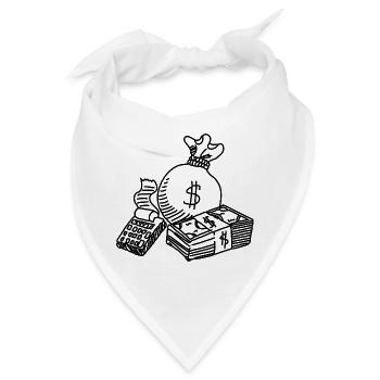 Money - Bandana - Weiß - Vorne