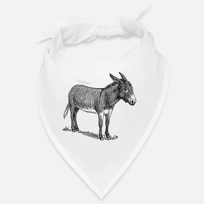 Esel - Bandana - Weiß