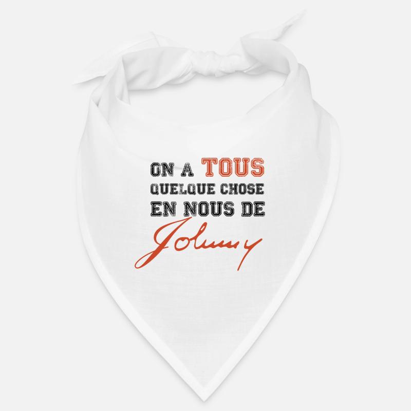 Objet johnny hallyday - Quelque chose de Johnny - Bandana - blanc