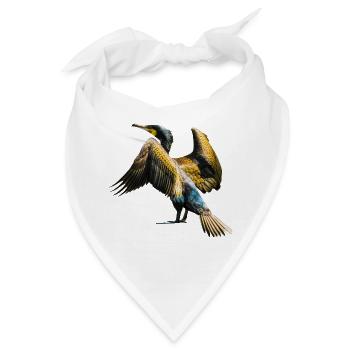 kormoran cormorant voegel birds animal tiere - Bandana - Weiß - Vorne