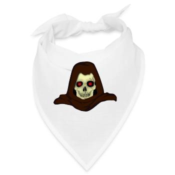 Totenkopf - Bandana - Weiß - Vorne