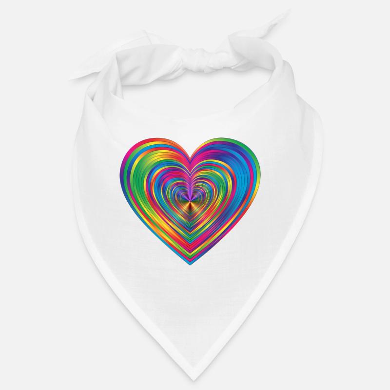 Regenbogen herz Bandana