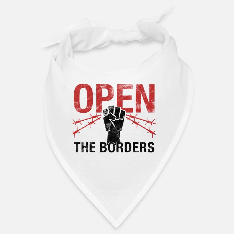 Opens the borders - Refugees Welcome! Bandana