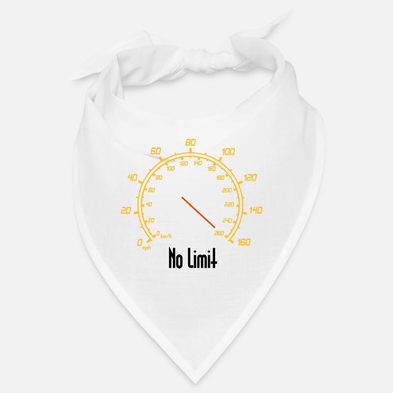 Compteur de vitesse, sans limite - Bandana - blanc