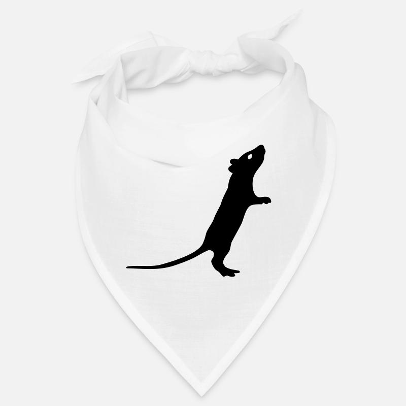 Ratte - Bandana - Weiß
