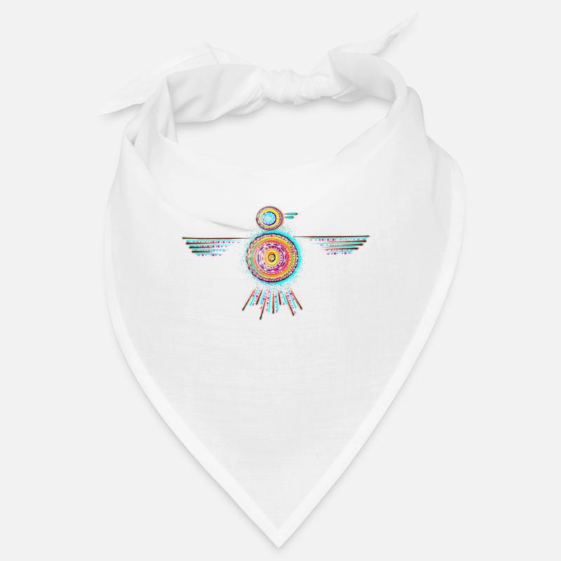 Bunter Vogel - Bandana - Weiß