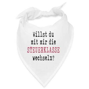 Heiratsantrag Verlobung Antrag Hochzeit Freundin - Bandana - Weiß - Vorne