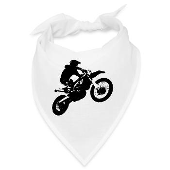 Enduro Motocross - Bandana - Weiß - Vorne