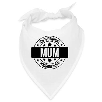 Mum - Bandana - Weiß - Vorne