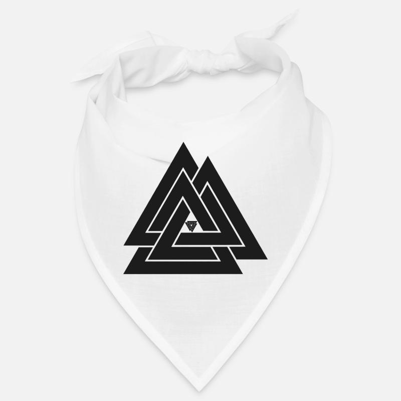 Valknut symbole viking - Bandana - blanc