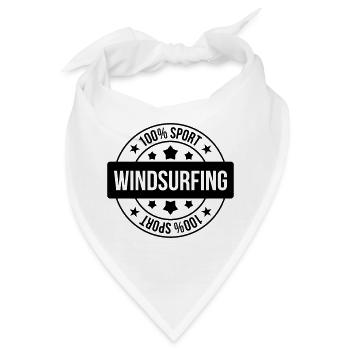 Windsurfen / Windsurfer / Windsurf / Windsurfing - Bandana - Weiß - Vorne
